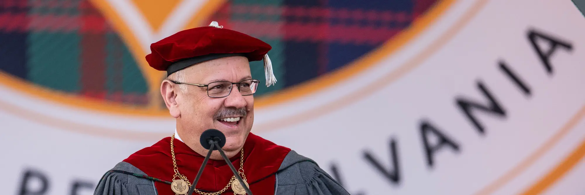 Farnam Jahanian at CMU Commencement.