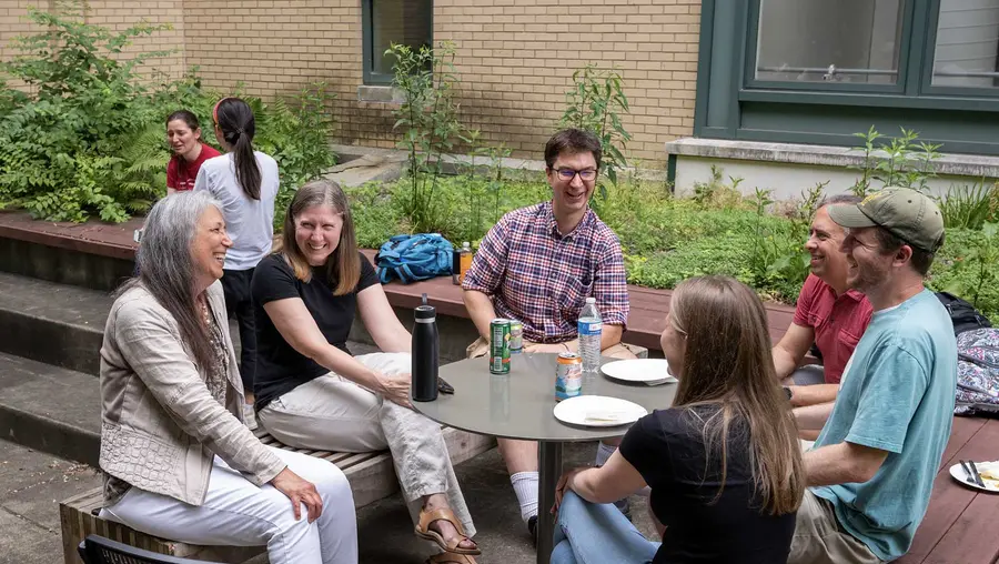 A group talking