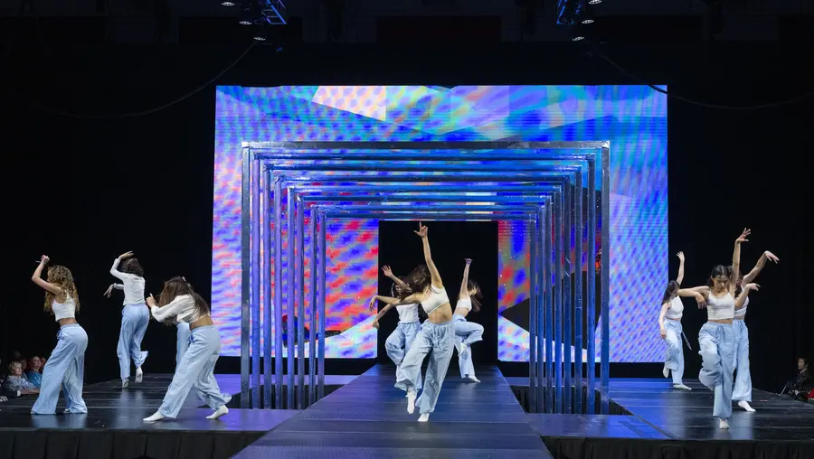 Lunar Gala dancers on stage.