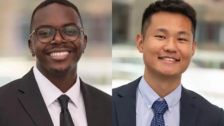 Lameck Beni and Eric Zhao headshots