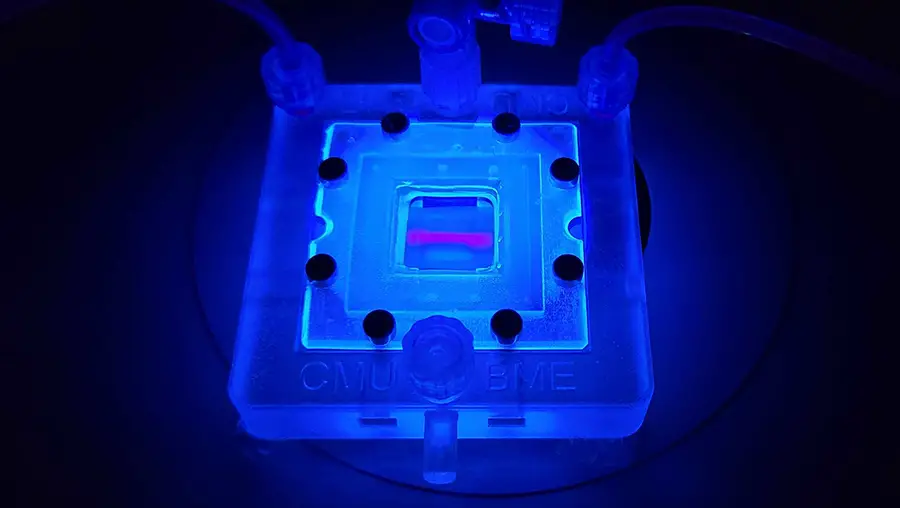 A bioprinting tool used by Biomedical Engineering.