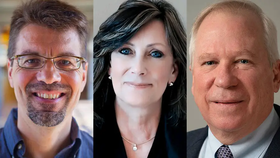 University Professers Kenneth Koedinger, Kristen Kurland and Gregory Rohrer.