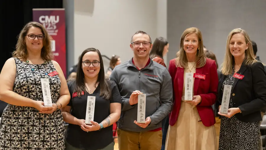 Andy Award winners Alexis Parker, Chelsea Horne, Jason Rae, Kristen Bridges, and Julia Dzurino