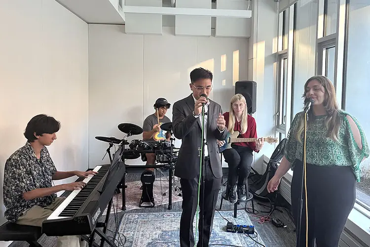 Musicians performing