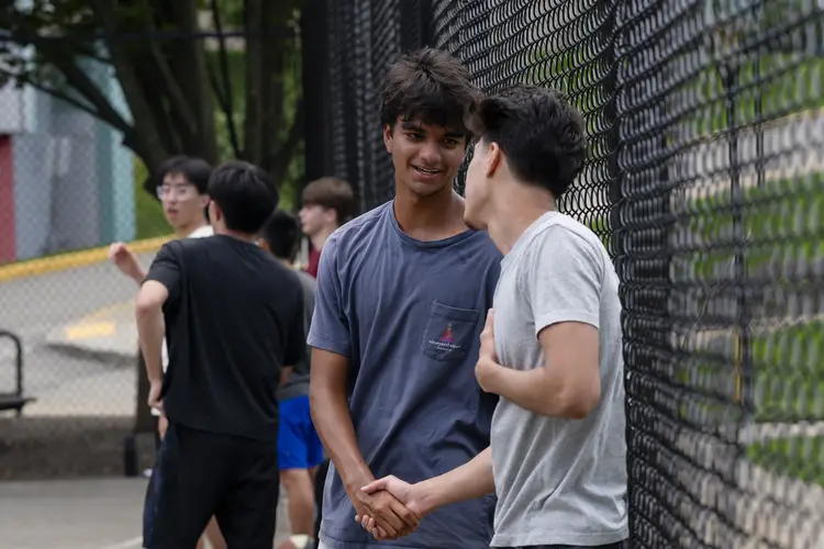 First-year students participate in Well-Being Day samplers during orientation week.