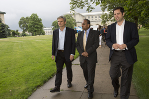 Steve Case, Subra Suresh and Luke Skurman