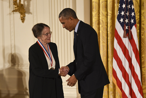 Mary Shaw and President Obama