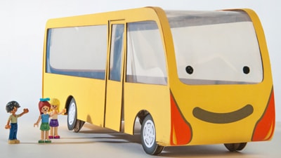 School bus artwork