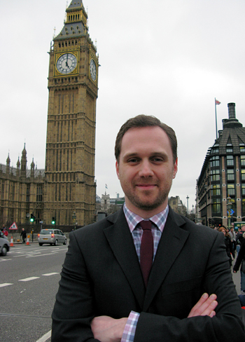 Euan Wielewski at Parliament