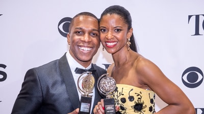 Image of Leslie Odom Jr and Renee Elise Goldsberry