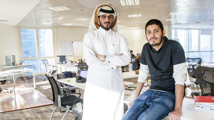 Haris Aghadi and Abdulla AlKhenji