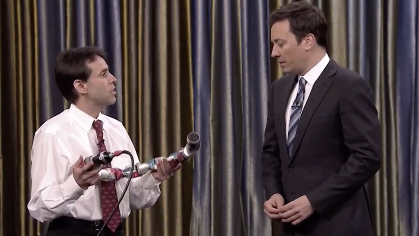 Howie Choset and Jimmy Fallon