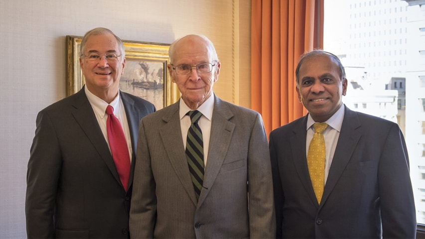 Henry Hillman, James Rohr and Subra Suresh