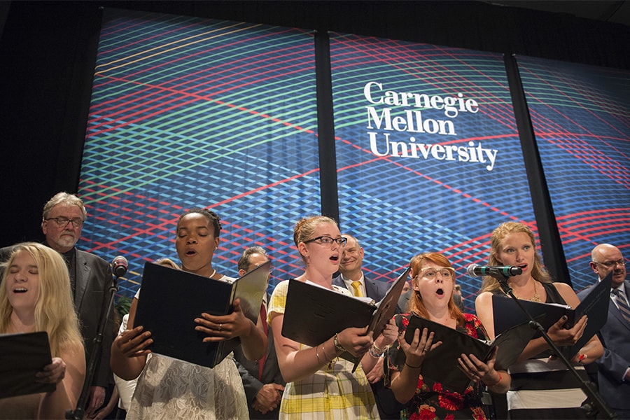 Image of Alma Mater singers