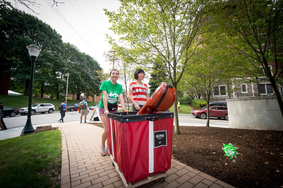 Image of students moving