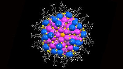 Image shows gold nanoparticle