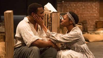 Monteze Freeland and Delana Flowers perform at the New Hazlett theatre