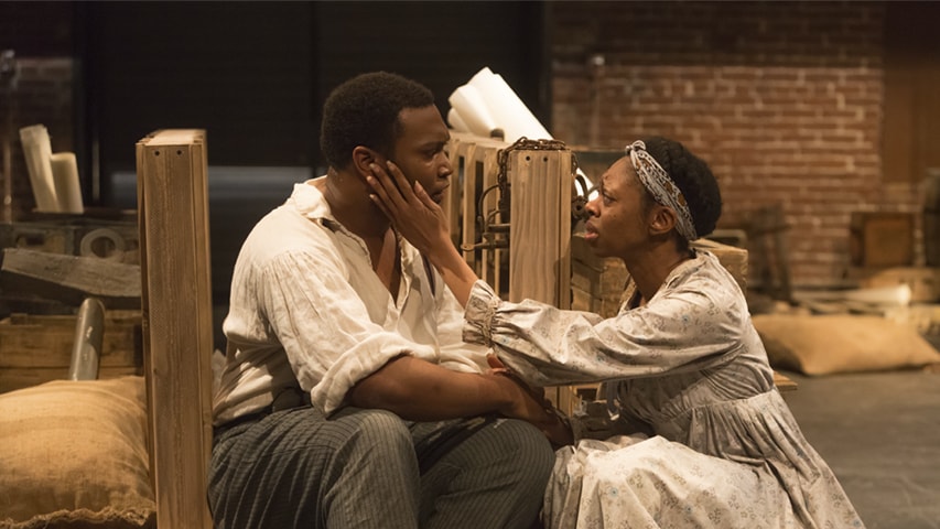 Monteze Freeland and Delana Flowers perform at the New Hazlett theatre