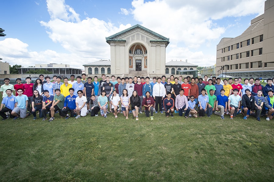 Image of students who participated in the Mathematical Summer Olympiad Program