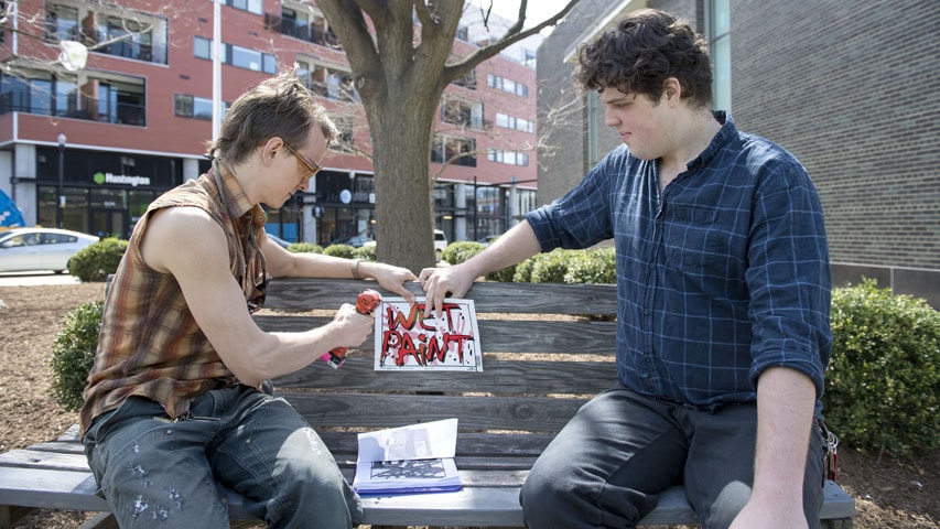 students Davey Steinman and Joe Mertz