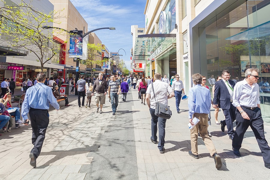 Rundle Mall in South Australia