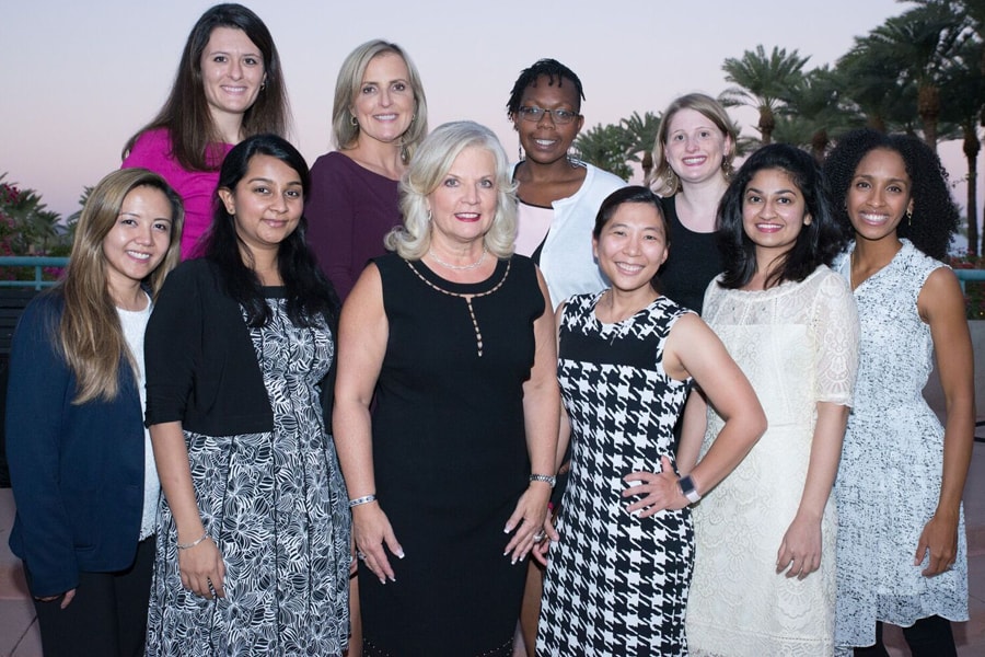 Image of women who received the INI EWF fellowship