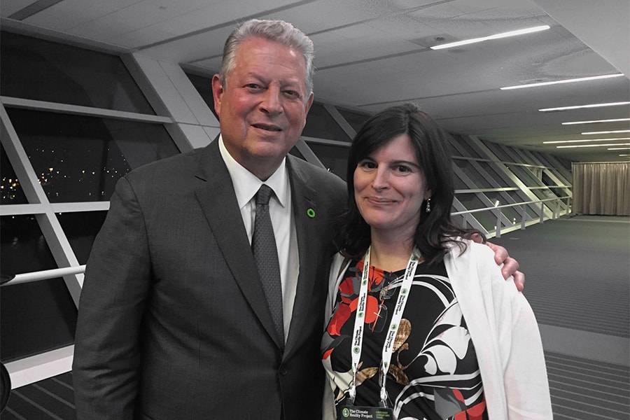 Image of Al Gore and Ines Azevedo