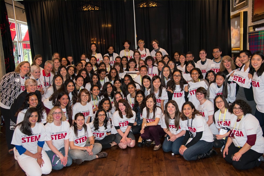 Image of members of CMU community at Grace Hopper