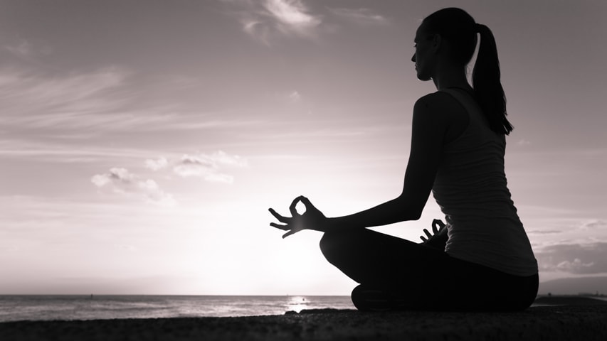 Image of woman meditating