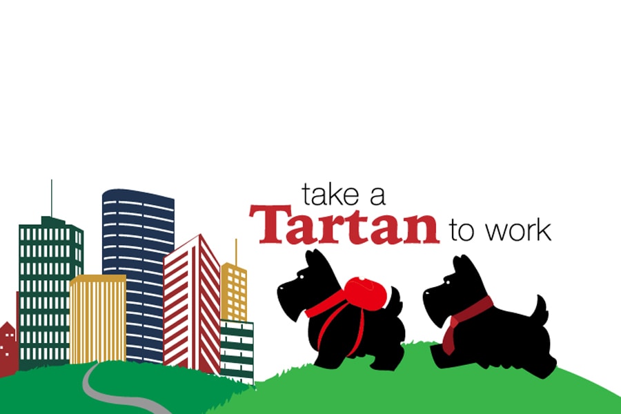 Image of the Take a Tartan to Work logo