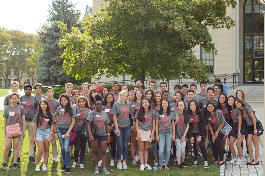 Image of first-year business administration class