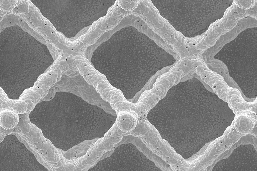 Images of 3D printed electrodes for Li-ion batteries