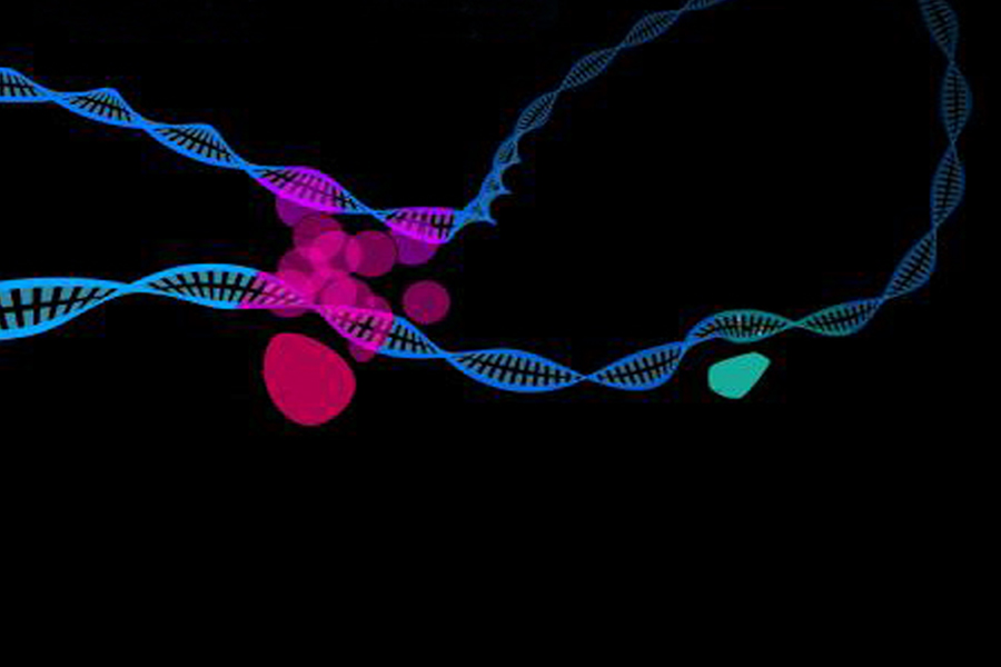 graphic of dna strand