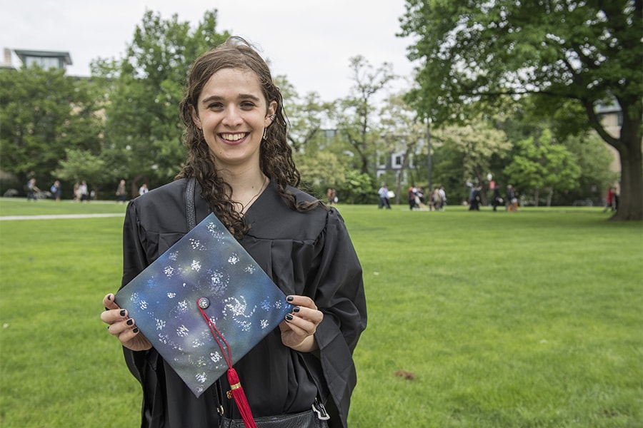 CMU graduates showcase their decorated mortar boards