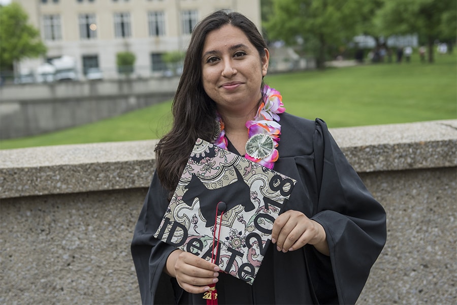 CMU graduates showcase their decorated mortar boards