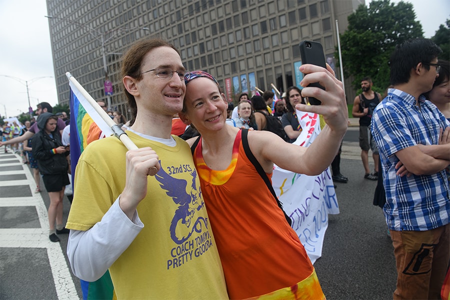 MU students, staff, faculty and alumni at the People's Pride March 2k18 and the EQT Equality March