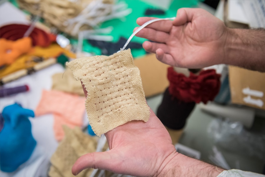 Image of a knitted square