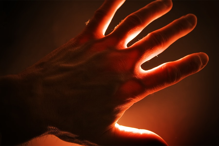 Image of a hand on a smartphone