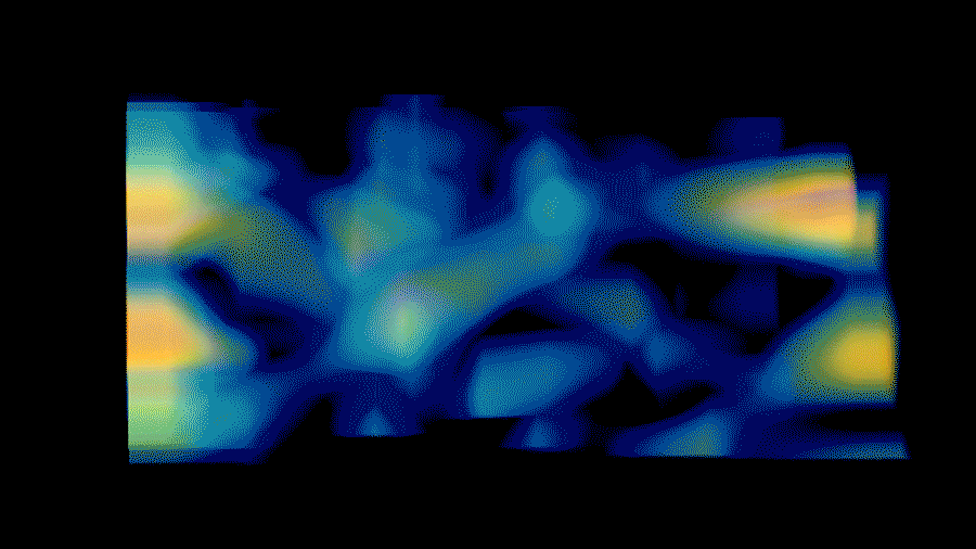 3D image of matter distribution