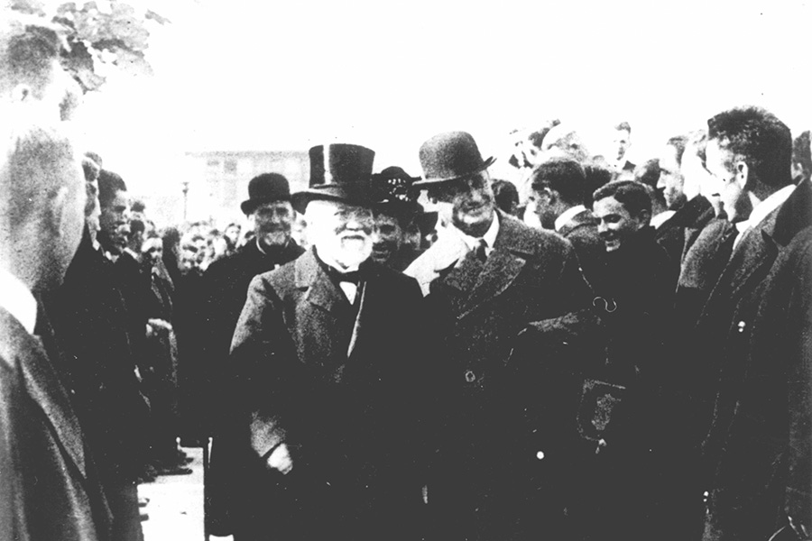 A photo of Andrew Carnegie.