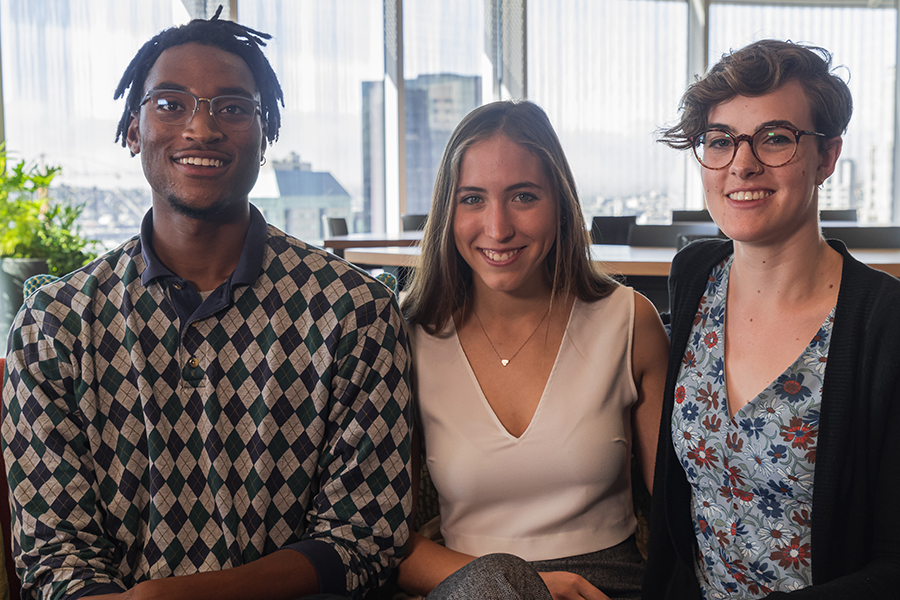 Photo of Cameron Wilkerson, Cristina Pullen and Erin Nielsen