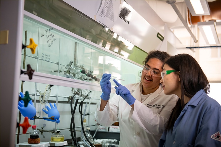 Students in a lab