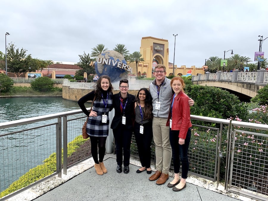 CMU students at Universal Studios