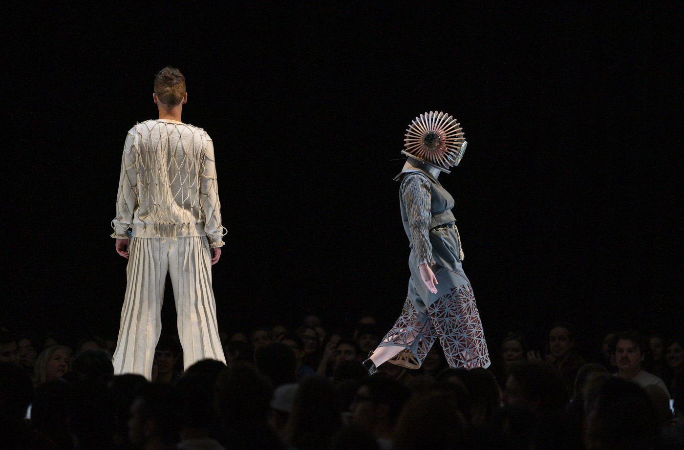 A model walks the runway.