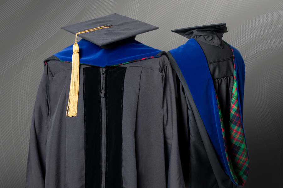 Image of doctoral degree regalia