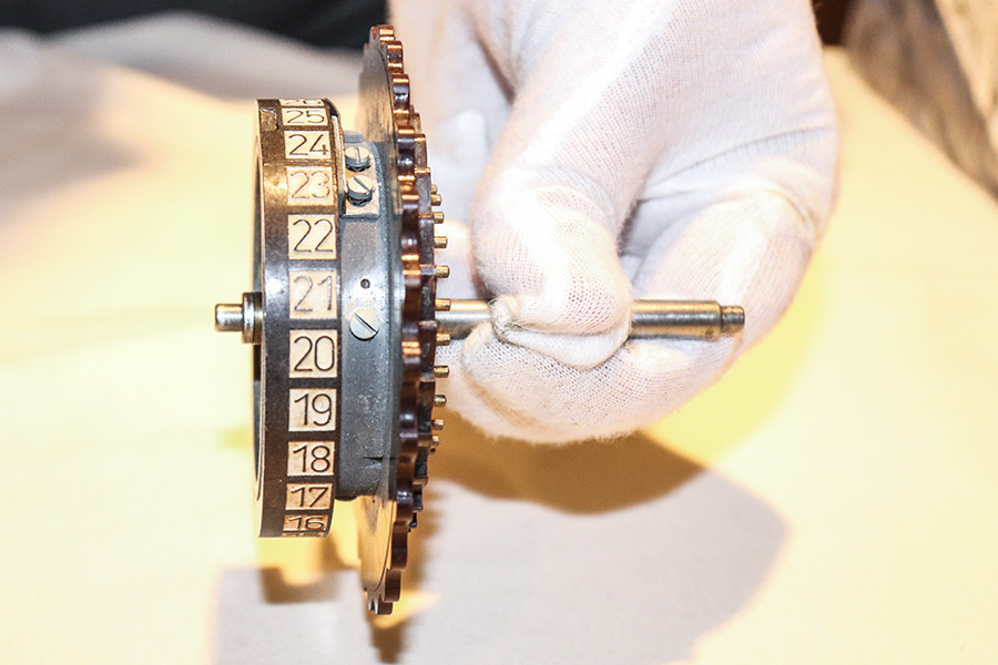 A piece of the Enigma machine