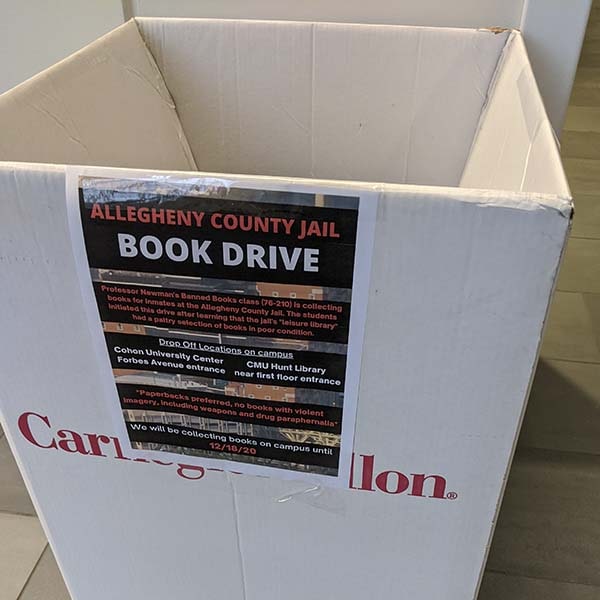 A book drive bin