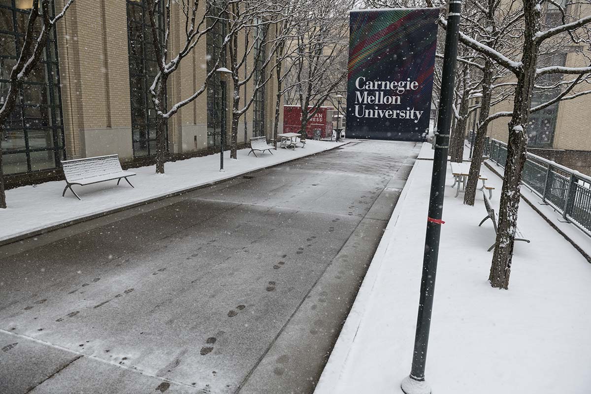 Footprints in the snow