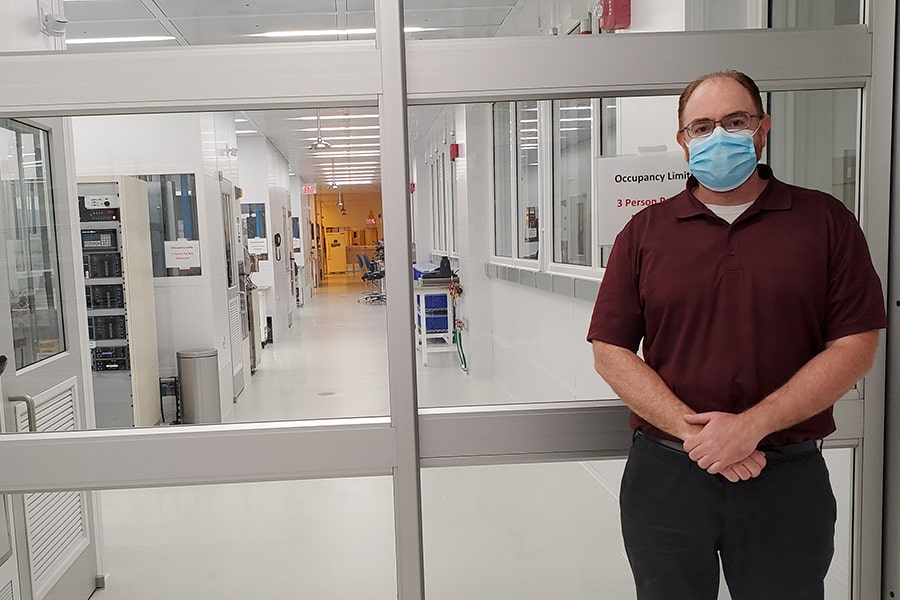 image of Matt Moneck in front of the Nanofab