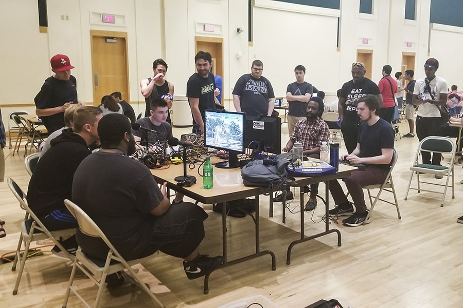 A photo of a LAN party